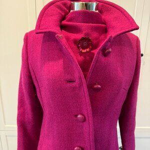 Vintage 60s Eva Ward "Johnnye" Wool Coat & Dress Set + Broach